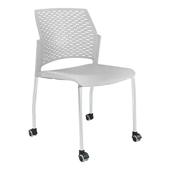 Стул Rewind с колесами (пластик серый)